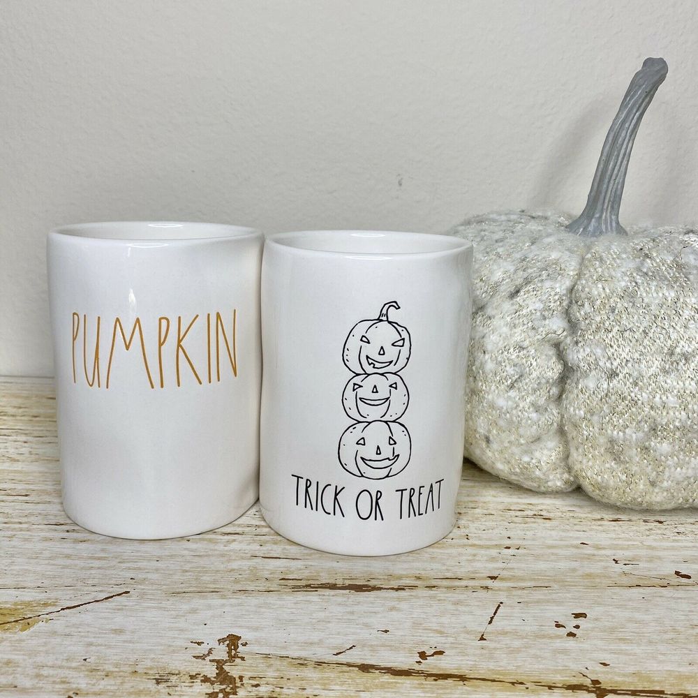 Rae Dunn Halloween Candles Pumpkin Trick Or Treat - Picture 1 of 6